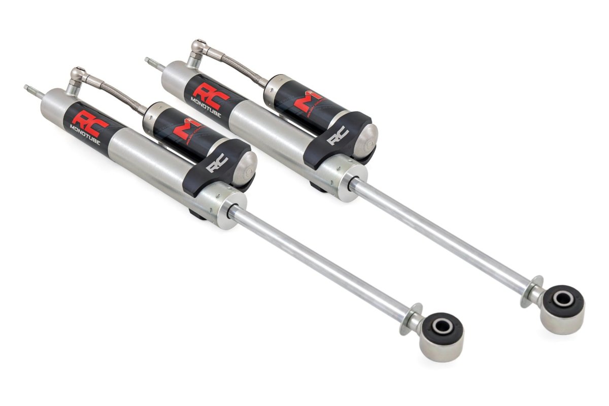 Jeep Wrangler JK Unlimited Monotube Rear Shocks - Rough Country - M1R - 2WD - '07-'10